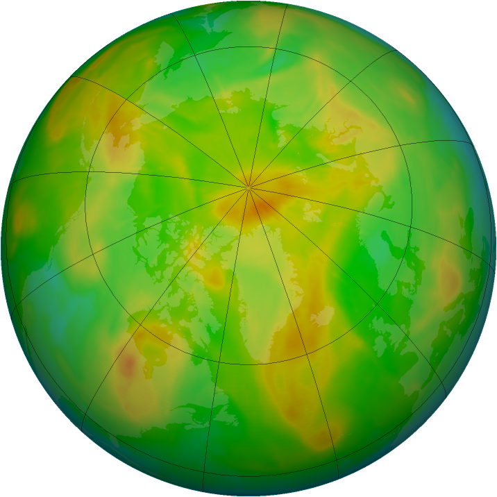 Arctic ozone map for 30 May 2009